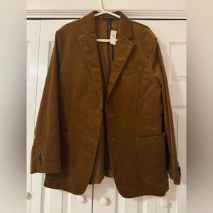 Banana Republic Factory Corduroy Blazer: Size 44R Tailored Fit NWT